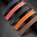 Dux Ducis Leather Strap for Apple Watch 4/5/6/7/8/9/SE/10 40/41/42mm blue (England Version)