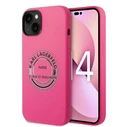 Karl Lagerfeld KLHCP14SSRSGRCF Apple iPhone 14 hardcase pink Silicone RSG