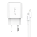 Φορτιστής Πρίζας Fast Foneng 1x USB EU40 + USB C to Lightning cable