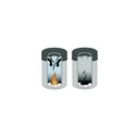 Durable Μεταλλικός Κάδος Απορριμμάτων Γκρι 15lt (330523)