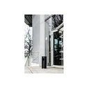 DURABLE μεταλλικός κάδος απορριμμάτων με τασάκι, στρογγυλός, ασημί, 17 L (MPN 333023)
