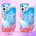 Kingxbar Watercolour Apple iPhone 12 Pro Max blue-pink