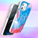 Kingxbar Watercolour Apple iPhone 12 Pro Max blue-pink