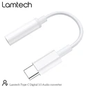 Αντάπτορας USB Lamtech Type-C Audio JACK 3,5mm WHITE