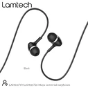 Handsfree Ακουστικά Lamtech FASHIONABLE 3,5mm EARPHONES Black