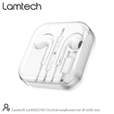 Handsfree Ακουστικά Lamtech Lightning With Microphone WHITE