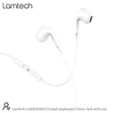 Handsfree Ακουστικά Lamtech Stereo 3,5mm JACK WHITE