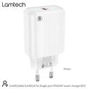 Φορτιστής Πρίζας Lamtech FAST Charger Type-C PD20W WHITE