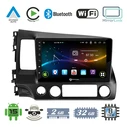 VenCore 3236-10008-0242B - Οθόνη Multimedia Android 15 10.1" για Honda Civic 2006-2011 - Μαύρη