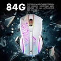 Gaming Ποντίκι Armaggeddon 2.4G Wireless Rgb 10000 Cpi Mikoyan Foxbat-Iii Cyberpunk White