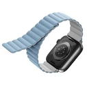 UNIQ Revix strap Apple Watch 4/5/6/7/SE/8/9/Ultra 44/45/49mm Reversible Magnetic white-blue
