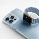 UNIQ Revix strap Apple Watch 4/5/6/7/SE/8/9/Ultra 44/45/49mm Reversible Magnetic white-blue