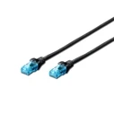 Καλώδιο Δικτύου Digitus U/Utp Kat.5e Pvc 1m Black