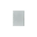 Herlitz Register 20-piece A4 PP A-Z, Grey