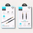 Joyroom stereo audio AUX cable 3,5 mm mini jack 1 m dark blue (SY-10A1)