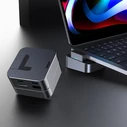 Joyroom Multifunctional Hub USB-C - USB 3.0 / RJ45 / HDMI / USB-C / Thunderbolt for MacBook Pro gray (S-H121 Gray)
