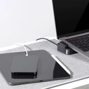 Joyroom Multifunctional Hub USB-C - USB 3.0 / RJ45 / HDMI / USB-C / Thunderbolt for MacBook Pro gray (S-H121 Gray)