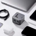 Joyroom Multifunctional Hub USB-C - USB 3.0 / RJ45 / HDMI / USB-C / Thunderbolt for MacBook Pro gray (S-H121 Gray)