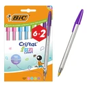 BIC Στυλό διαρκείας Cristal Fun Colours 1.6mm 8τμχ