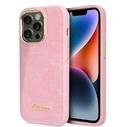 Guess GUHCP14LHGCRHP Apple iPhone 14 Pro pink hardcase Croco Collection