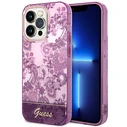 Guess GUHCP14XHGPLHF Apple iPhone 14 Pro Max fuschia hardcase Porcelain Collection