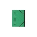 PAGNA Divider Folder - 12 Compartments (1-12), Green (A4)