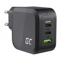 Φορτιστής Πρίζας Green Cell GC 65W (2x USB-C Power Delivery, 1x USB-A Quick Charge 3.0)