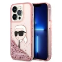 Karl Lagerfeld KLHCP14XLNKHCP Apple iPhone 14 Pro Max pink hardcase Glitter NFT Karl Head