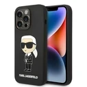 Karl Lagerfeld KLHMP14LSNIKBCK Apple iPhone 14 Pro hardcase black Silicone NFT Ikonik Magsafe