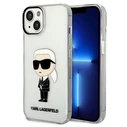 Karl Lagerfeld KLHCP14MHNIKTCT Apple iPhone 14 Plus / 15 Plus transparent hardcase Ikonik Karl Lagerfeld