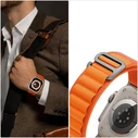 Tech-Protect Nylon Pro strap for Apple Watch 4/5/6/7/SE/8/9/ Ultra 44/45/49mm Orange/Mousy