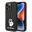 Karl Lagerfeld KLHCP14LSNCHBCK Apple iPhone 14 Pro hardcase black Silicone Choupette
