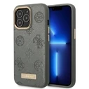 Guess GUHMP13XSAPSTG Apple iPhone 13 Pro Max grey hardcase Peony Logo Plate MagSafe
