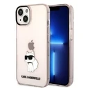 Karl Lagerfeld KLHCP14MHNCHTCP Apple iPhone 14 Plus / 15 Plus pink hardcase Ikonik Choupette