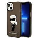 Karl Lagerfeld KLHCP14MHNIKTCK Apple iPhone 14 Plus / 15 Plus black hardcase Ikonik Karl Lagerfeld