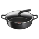 Κατσαρόλα με Καπάκι Tefal E2497244 Μαύρο ? 28 cm