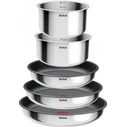 Tefal Ingenio Cook Eat Σετ 8 τεμαχίων από Ανοξείδωτο Ατσάλι 18/10 με Αντικολλητική Επίστρωση (Silver) L881S804