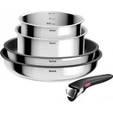 Tefal Ingenio Cook & Eat 5-piece Stainless Steel Cookware Set (L881S504) - Silver