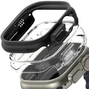 Case Ringke Slim Apple Watch Ultra 1 / 2 / 3 49mm Clear & Matte Black [2 PACK]