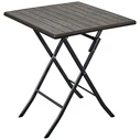 METAL CATERING TABLE FOLDABLE IN IMITATION WOOD-DIMENSIONS: L62xW62xH73cm