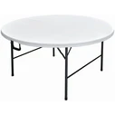 Velco Foldable Round Catering Metal Table  160 cm Diameter x 74 cm Height  White (SKU 31-33750, EAN 5203464033750)