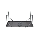 Foldable Metal Catering Table (Suitcase) - 120x60x74 cm, Wood Imitation (Velco, SKU 31-37840, EAN 5203464037840)