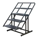 Metal Folding Catering Table - Shelving / Multi-purpose - Brown