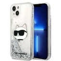 Karl Lagerfeld KLHCP14MLNCHCS Apple iPhone 14 Plus / 15 Plus silver hardcase Glitter Choupette Head