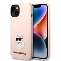 Karl Lagerfeld KLHCP14MSNCHBCP Apple iPhone 14 Plus / 15 Plus hardcase pink Silicone Choupette