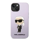 Karl Lagerfeld KLHCP14MSNIKBCU Apple iPhone 14 Plus / 15 Plus hardcase purple Silicone Ikonik