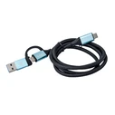 Καλώδιο USB C i-Tec C31USBCACBL USB C Μπλε Μαύρο