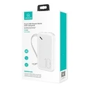 Powerbank USAMS PB56 10000mAh 2xUSB/USB-C/microUSB Fast Charge white (US-CD150)