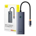 USB Hub 5-in-1 Baseus UltraJoy Series USB-C to HDMI4K@30Hz+3xUSB 3.0+1xPD (grey)