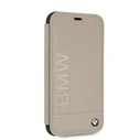 BMW BMFLBKI61LLST Apple iPhone XR book taupe Logo Imprint